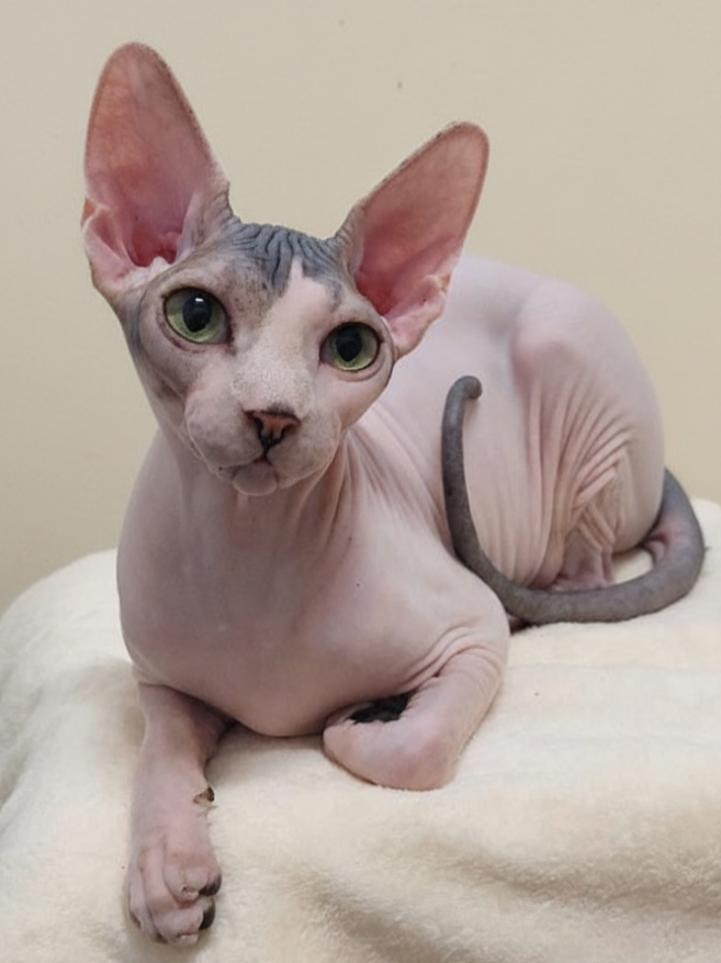 gata sphynx reproductora